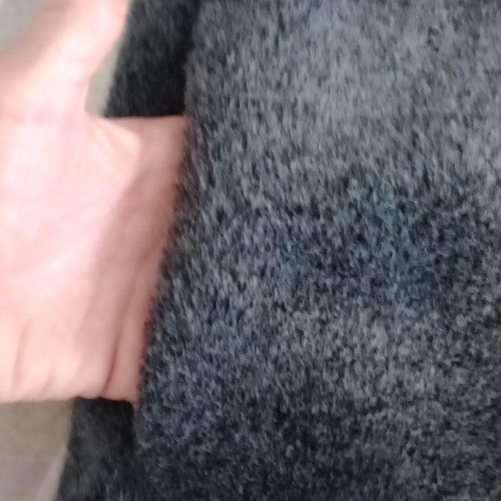 Ultra fur faux fur  grey wool coat size medium - Picture 9 of 11